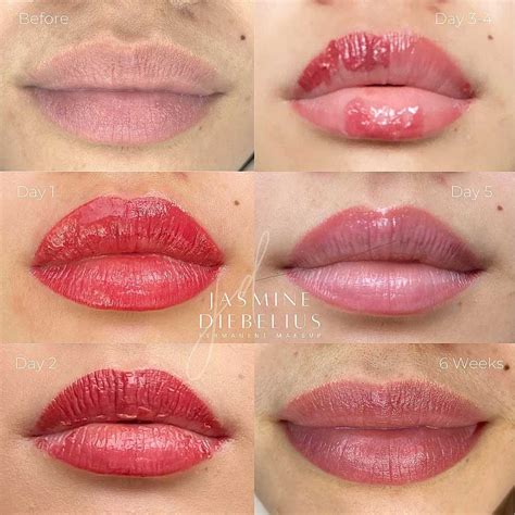 lip blushing procedure.